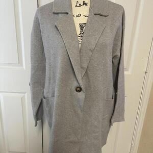 Gray Women's Cardigan Sweater